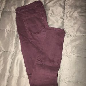 Purple old navy rockstar jeans 6